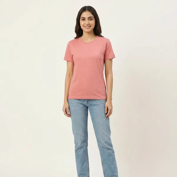 Pink_Cotton_T-shirt_For_Women