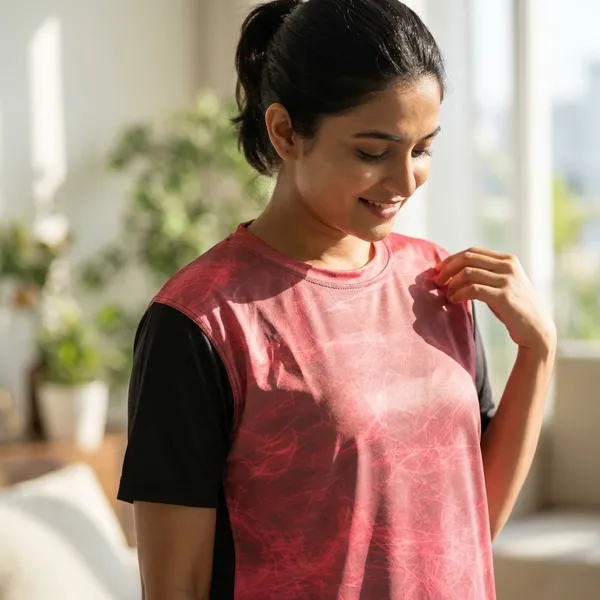 Pink_Polyester_T-shirt_For_Women