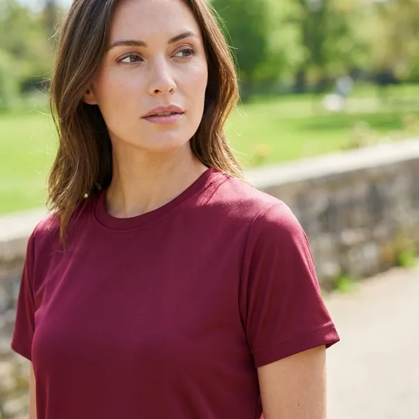 Red_Polyester_T-shirt_For_Women