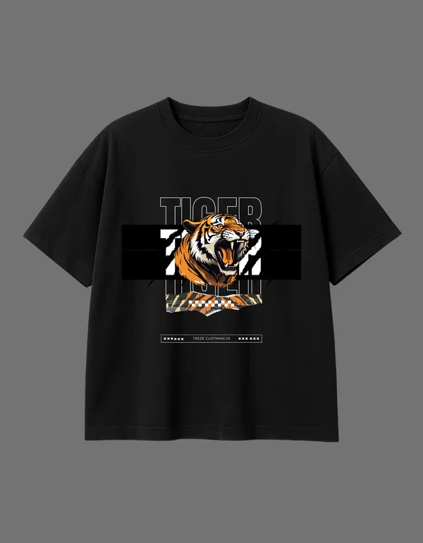 Black_Tiger_Printed__Regular_Fit_T-Shirt_|_For_Unisex