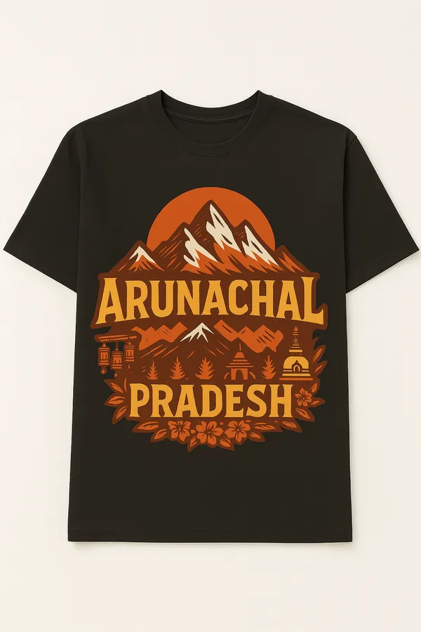 Black_Arunachal_Pradesh_Printed_Cotton_Regular_Fit_T-Shirt_|_For_Men