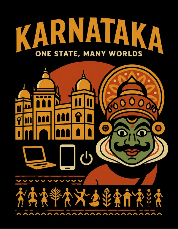 Black_Karnataka_Printed_Cotton_Oversized_Fit_T-Shirt_|_For_Men