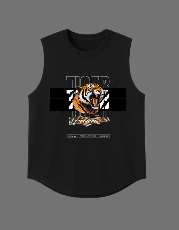 Black_Tiger_Printed__Regular_Fit_T-Shirt_|_For_Unisex