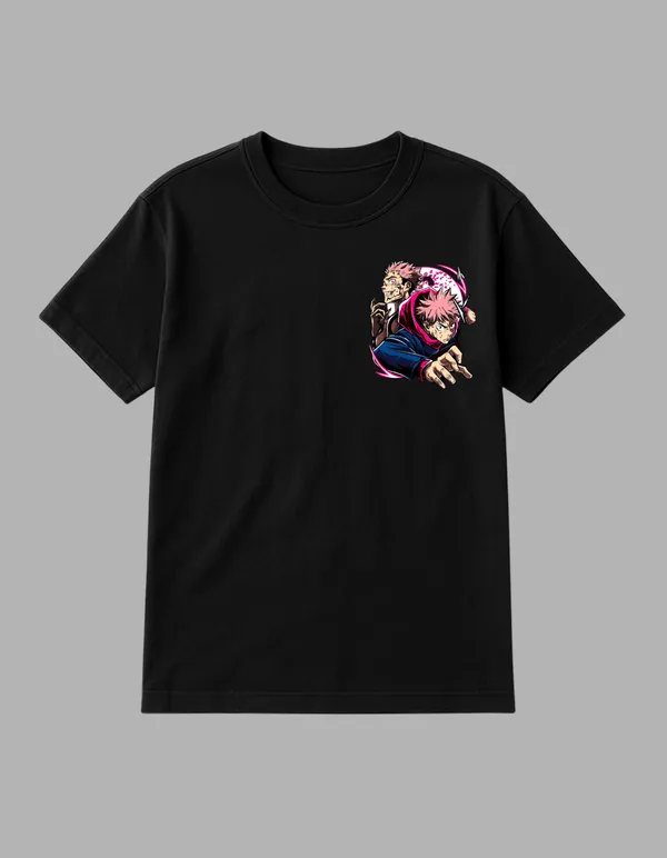 Black_Itadori_X_Sukuna_Printed__Regular_Fit_T-Shirt_|_For_Unisex