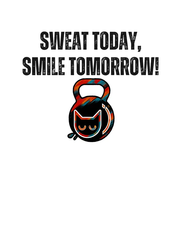 White_Sweat_Today_Smile_Tomorrow_Printed__Regular_Fit_T-Shirt_|_For_Unisex