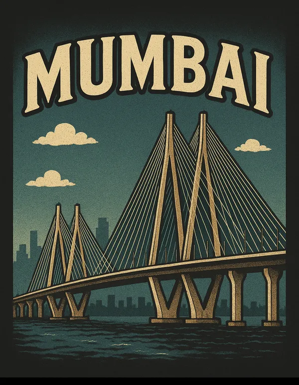 Black_Mumbai_Sea_Face_Printed_Cotton_Regular_Fit_T-Shirt_|_For_Men