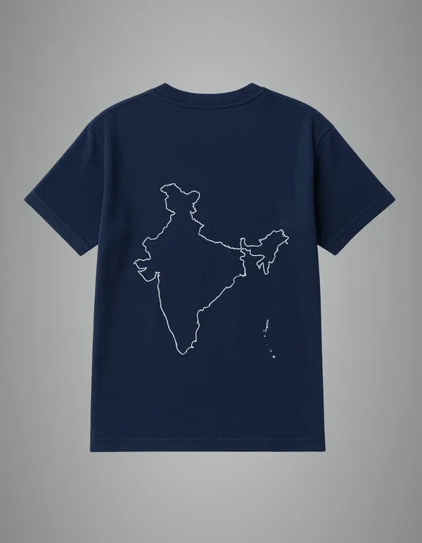 Navy_Blue_Bharat_Printed_Cotton_Regular_Fit_T-Shirt_|_For_Men