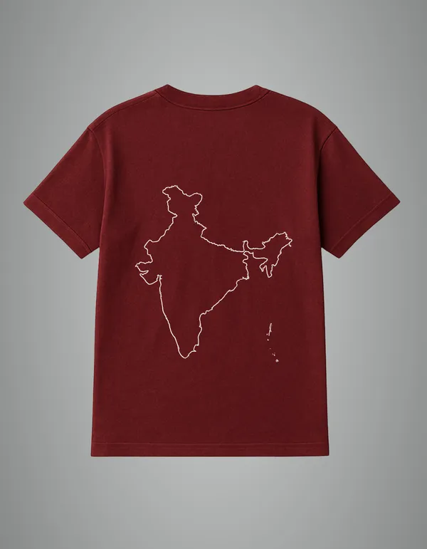 Maroon_Bharat_Printed_Cotton_Regular_Fit_T-Shirt_|_For_Men