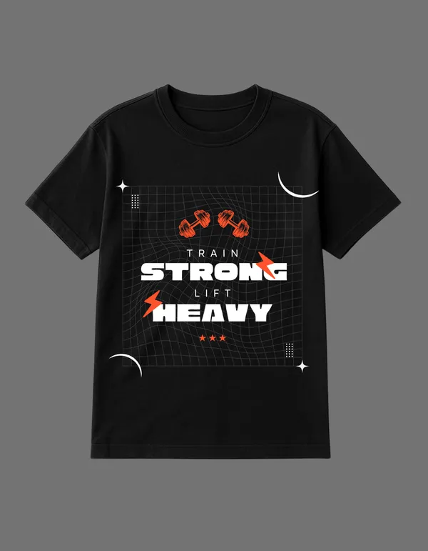 Black_Strong_And_Heavy_Printed__Regular_Fit_T-Shirt_|_For_Unisex
