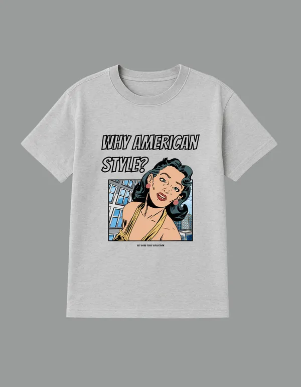 Grey_Why_American_Style_Printed__Regular_Fit_T-Shirt_|_For_Unisex