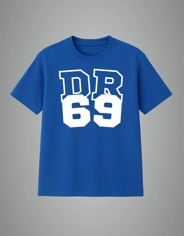 Royal_Blue_Dr69_Printed_Cotton_Regular_Fit_T-Shirt_|_For_Men