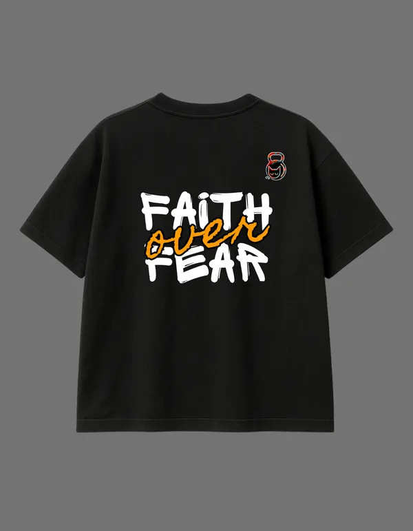 Black_Faith_Over_Fear_Printed__Regular_Fit_T-Shirt_|_For_Unisex