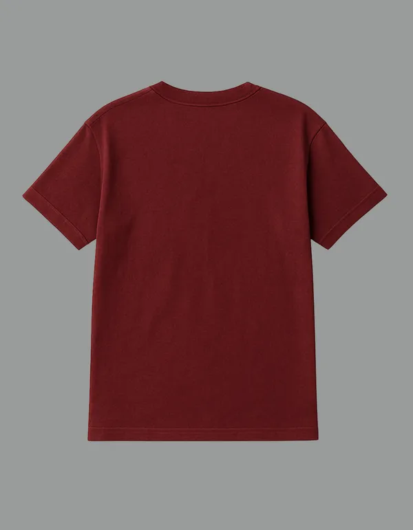 Maroon_Bloom_In_The_Groove_Printed__Regular_Fit_T-Shirt_|_For_Unisex
