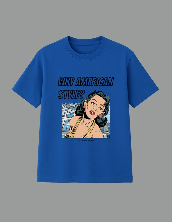 Royal_Blue_Why_American_Style_Printed__Regular_Fit_T-Shirt_|_For_Unisex