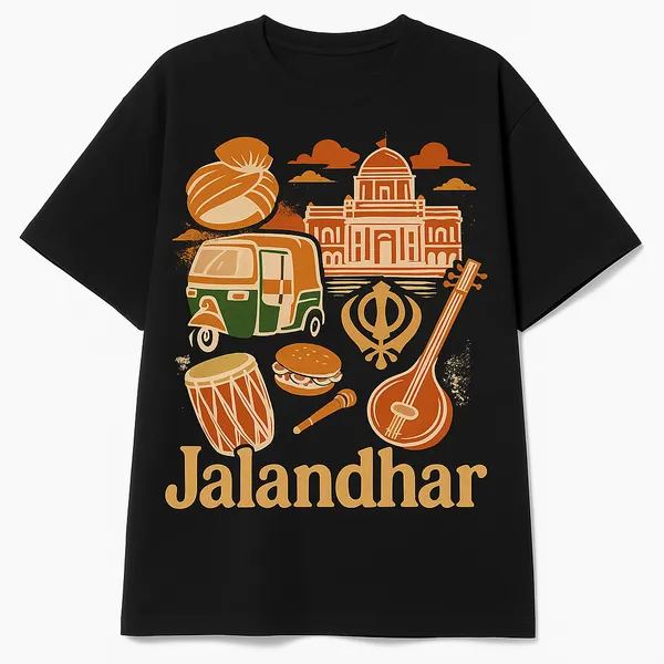 Black_Jalandhar_Printed_Cotton_Oversized_Fit_T-Shirt_|_For_Men