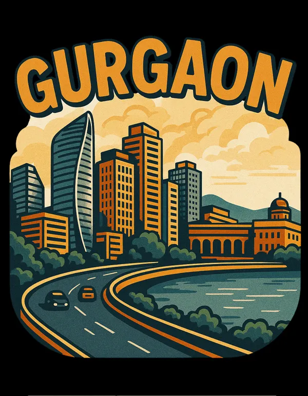 Black_Gurgaon_Printed_Cotton_Regular_Fit_T-Shirt_|_For_Men