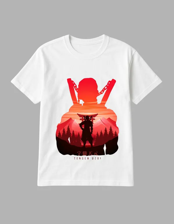 White_Tengen_Sama_Printed__Regular_Fit_T-Shirt_|_For_Unisex