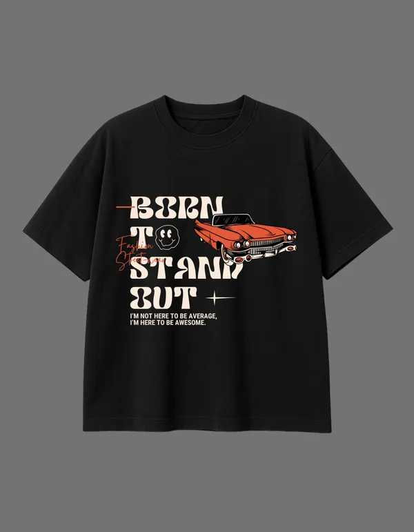 Black_Born_To_Stand_Out_Printed__Regular_Fit_T-Shirt_|_For_Unisex