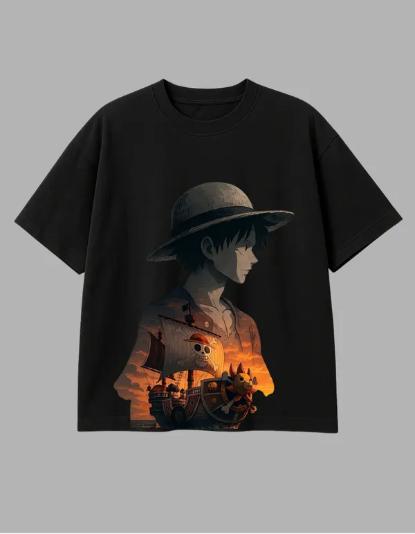 Black_Luffy_X_Sunny_Printed__Oversized_Fit_T-Shirt_|_For_Unisex