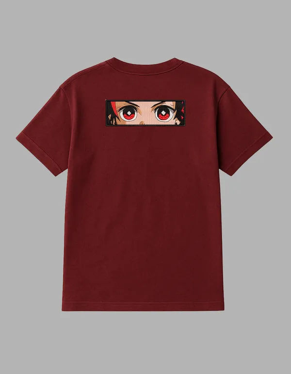 Maroon_Tanjiro_Kamado_Printed__Regular_Fit_T-Shirt_|_For_Unisex