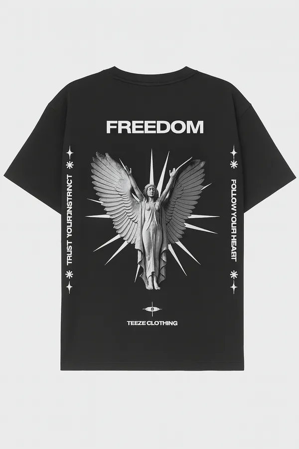 Black_Freedom_Angel_Printed_Cotton_Oversized_Fit_T-Shirt_|_For_Unisex