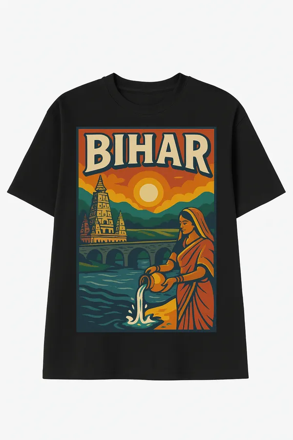 Black_Bihar_Printed_Cotton_Oversized_Fit_T-Shirt_|_For_Men