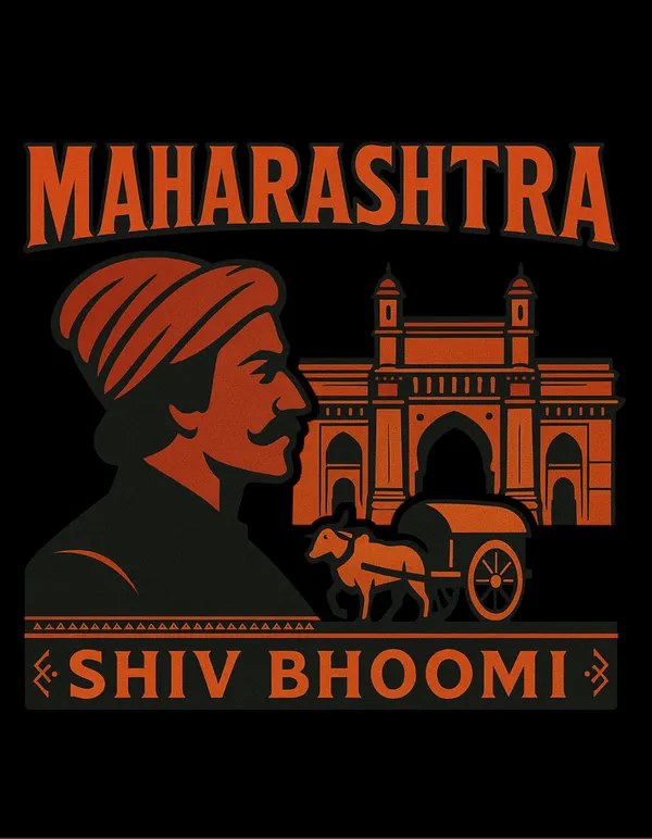 Black_Maharashtra_Printed_Cotton_Regular_Fit_T-Shirt_|_For_Men