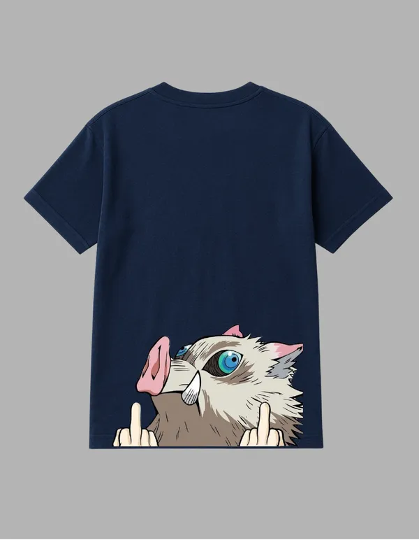 Navy_Blue_Inosuke_Printed__Regular_Fit_T-Shirt_|_For_Unisex