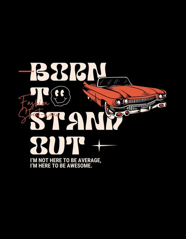 Black_Born_To_Stand_Out_Printed__Regular_Fit_T-Shirt_|_For_Unisex