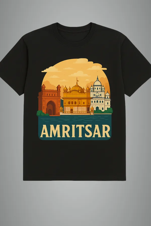 Black_Amritsar_Printed_Cotton_Oversized_Fit_T-Shirt_|_For_Men