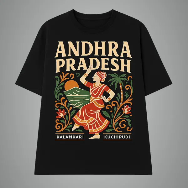 Black_Andhra_Pradesh_Printed_Cotton_Oversized_Fit_T-Shirt_|_For_Men