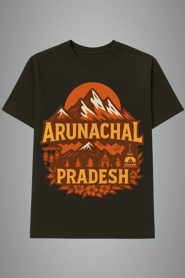 Black_Arunachal_Pradesh_Printed_Cotton_Regular_Fit_T-Shirt_|_For_Men