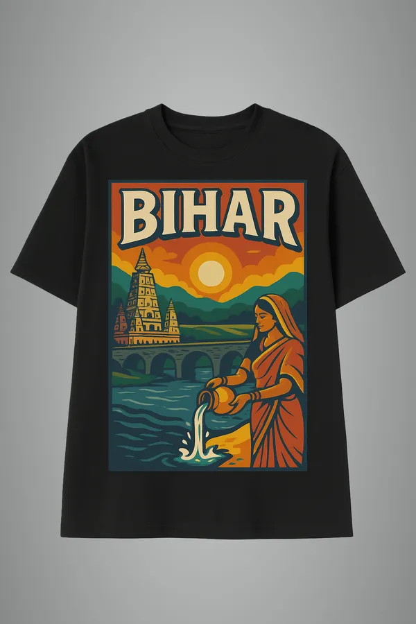 Black_Bihar_Printed_Cotton_Oversized_Fit_T-Shirt_|_For_Men
