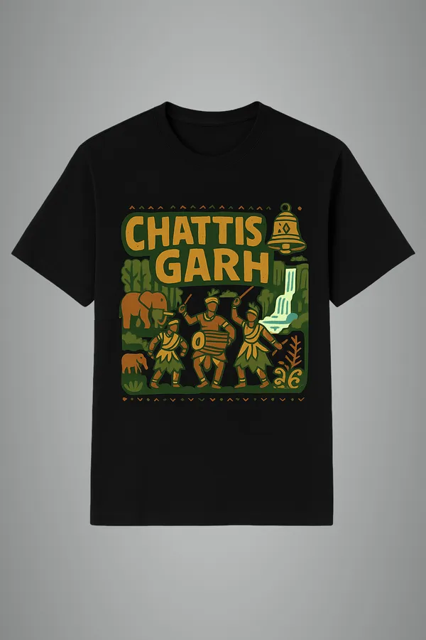 Black_Chattisgarh_Printed_Cotton_Regular_Fit_T-Shirt_|_For_Men