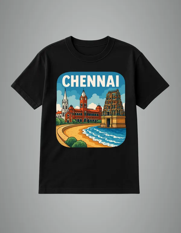 Black_Chennai_Printed_Cotton_Regular_Fit_T-Shirt_|_For_Men