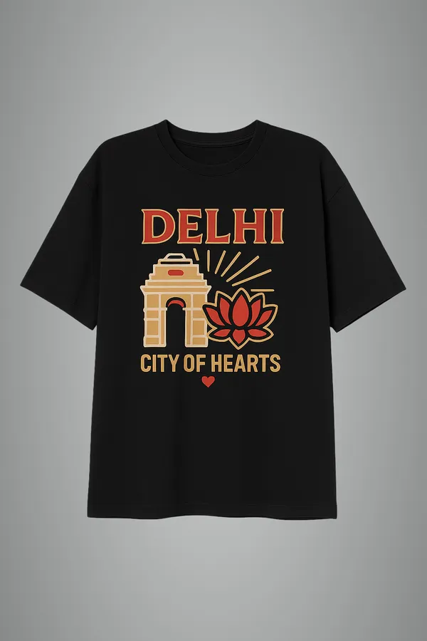 Black_Delhi_Printed_Cotton_Oversized_Fit_T-Shirt_|_For_Men
