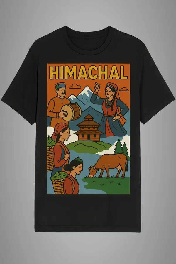 Black_Himchal_Pradesh_Printed_Cotton_Regular_Fit_T-Shirt_|_For_Men