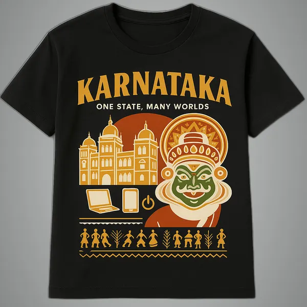 Black_Karnataka_Printed_Cotton_Regular_Fit_T-Shirt_|_For_Men