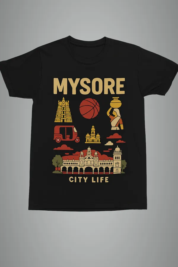 Black_Mysore_Printed_Cotton_Regular_Fit_T-Shirt_|_For_Men