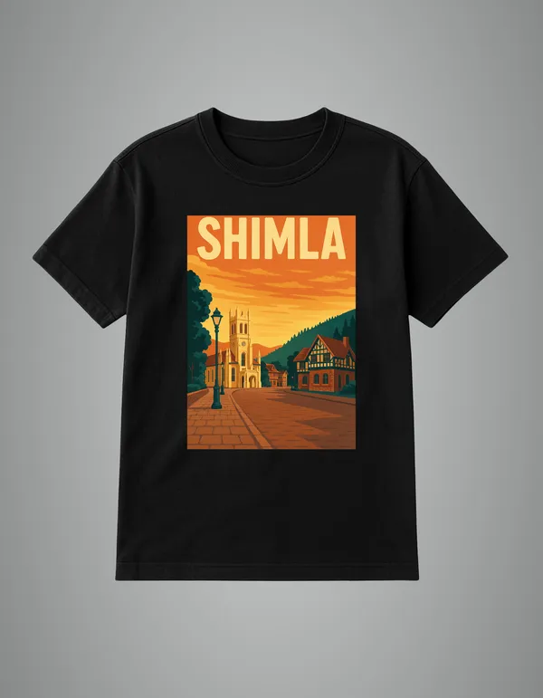 Black_Shimla_Printed_Cotton_Regular_Fit_T-Shirt_|_For_Men