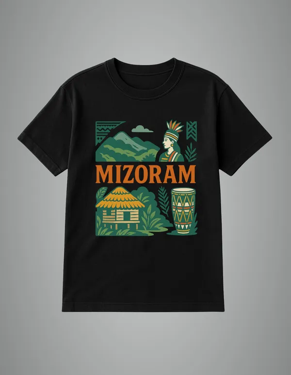 Black_Mizoram_Printed_Cotton_Oversized_Fit_T-Shirt_|_For_Men