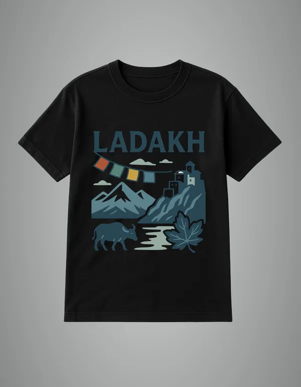 Black_Ladakh_Printed_Cotton_Regular_Fit_T-Shirt_|_For_Men