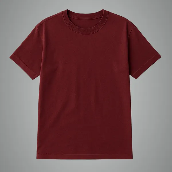 Maroon_Solid_Cotton_Regular_Fit_T-Shirt_|_For_Men
