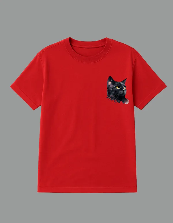 Red_Universal_Cat_Printed__Regular_Fit_T-Shirt_|_For_Unisex