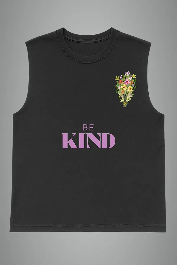 Black_Be_Kind_Printed_Cotton__Regular_Fit_Sleeveless_T-Shirt_|_For_Unisex