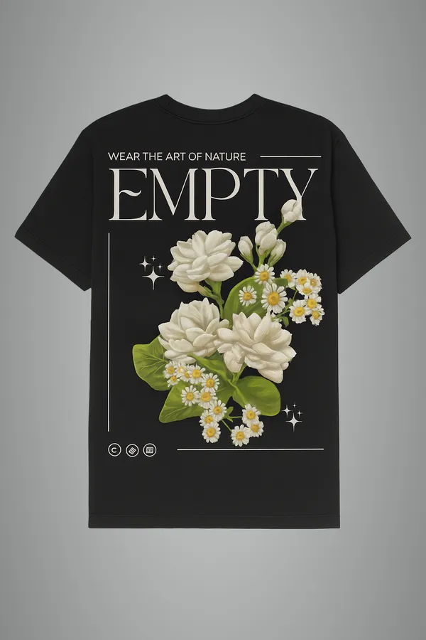 Black_Empty_Printed_Cotton_Regular_Fit_T-Shirt_|_For_Unisex