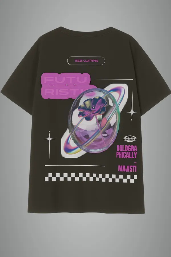 Black_Holographically_Majestic_Printed_Cotton_Oversized_Fit_T-Shirt_|_For_Unisex