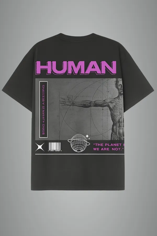 Black_Human_Printed_Cotton_Regular_Fit_T-Shirt_|_For_Unisex