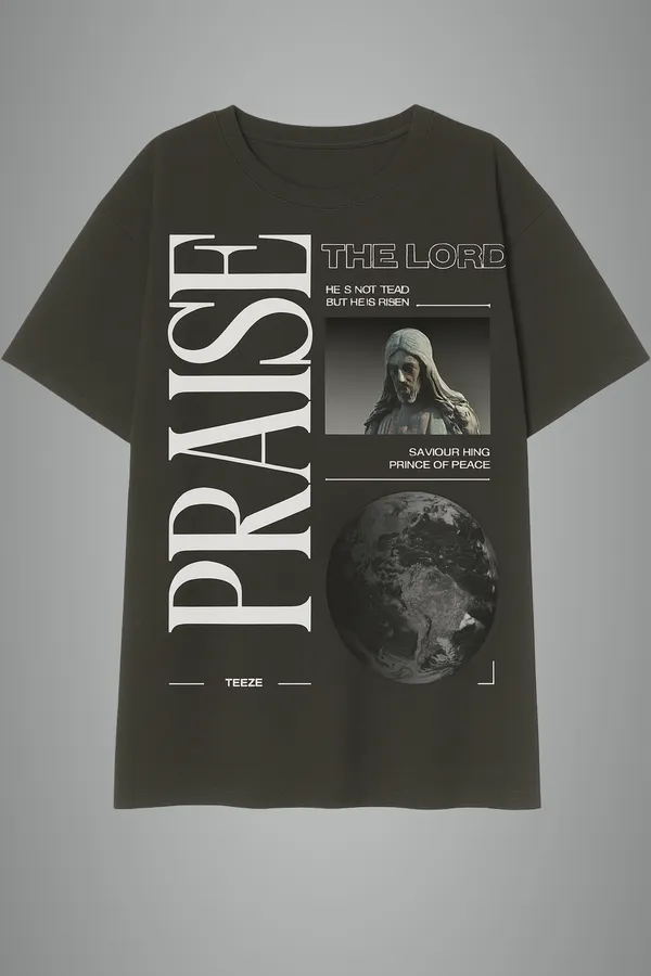 Black_Praise_The_Lord_Printed_Cotton_Oversized_Fit_T-Shirt_|_For_Unisex