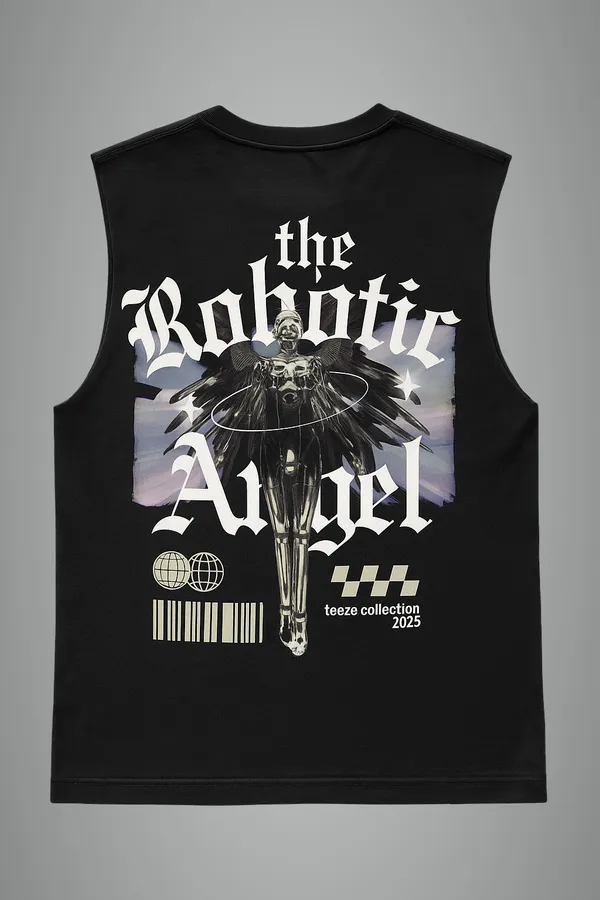 Black_The_Robotic_Angel_Printed_Cotton__Regular_Fit_Sleeveless_T-Shirt_|_For_Unisex